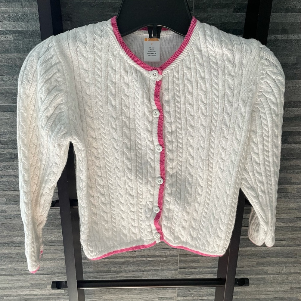 Gymboree Girls Cable Knit Cardigan /Sweate…